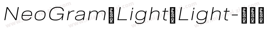 NeoGram Light Light字体转换